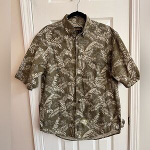 WOOLRICH Mens Fieldstone Foliage Jeep Button Down Shirt Size M